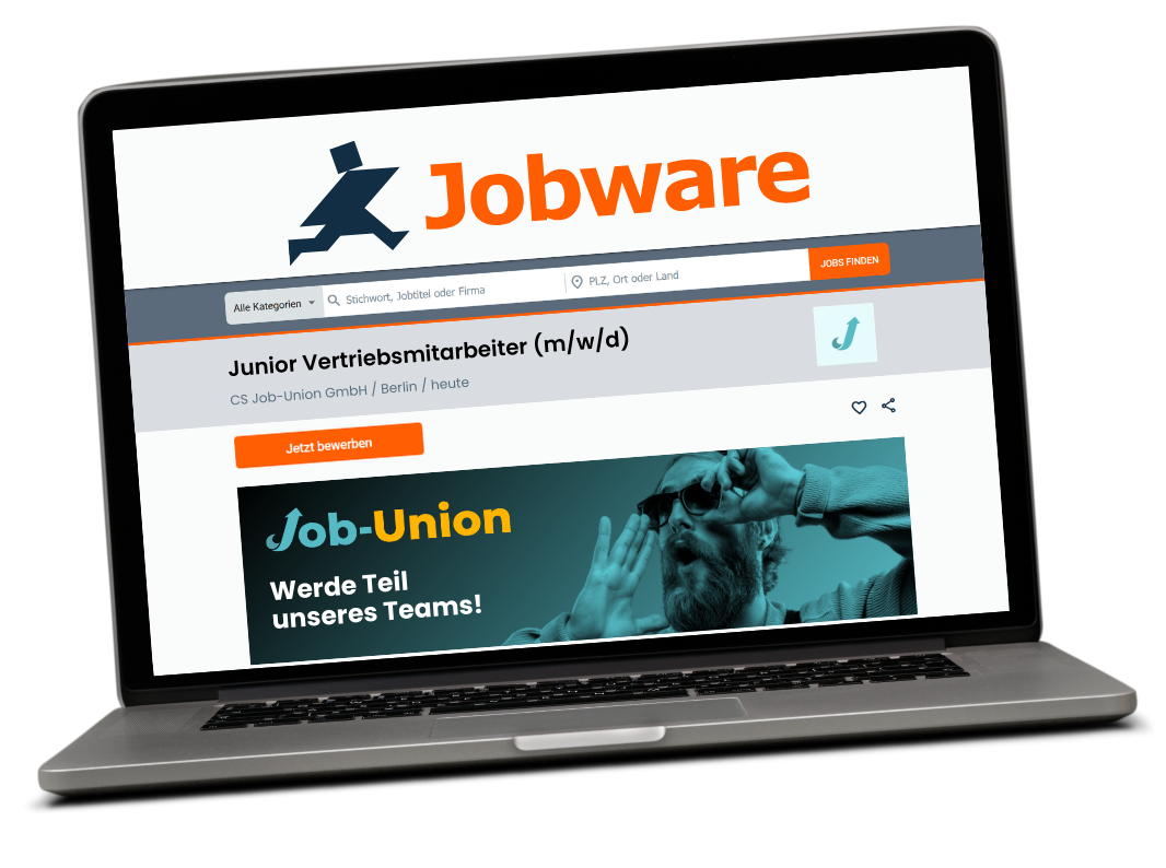 Jobware Anzeige Mockup - Job-Union