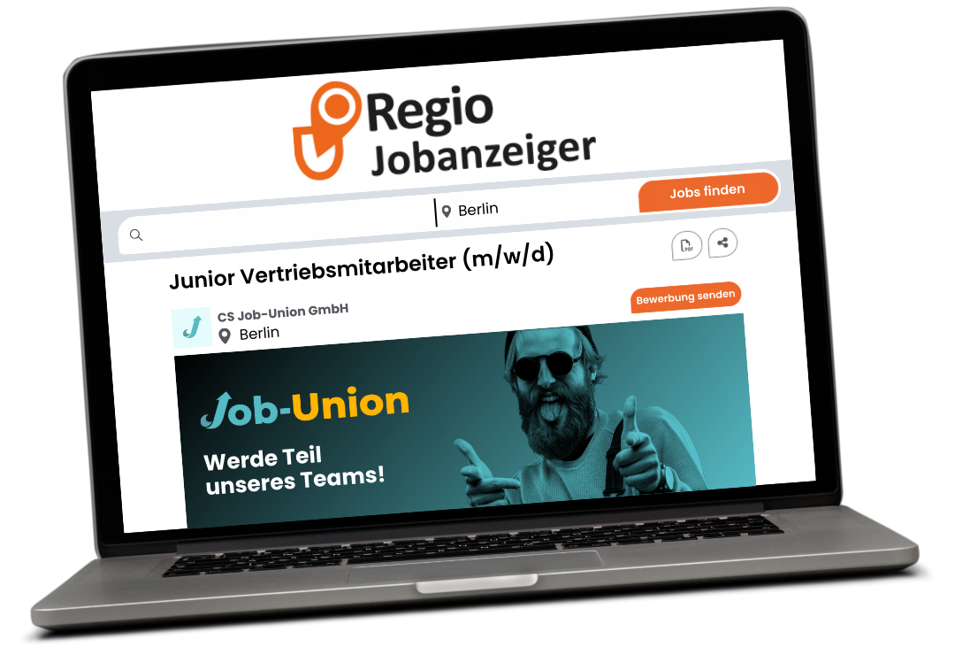 Regio Jobanzeiger Anzeige Mockup - Job-Union